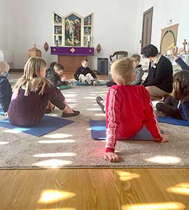 Margaret with children