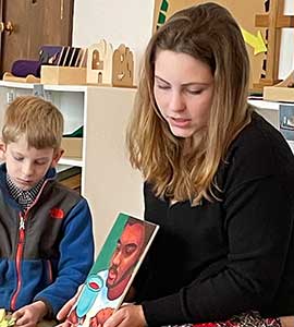 Godly Play Teacher and student